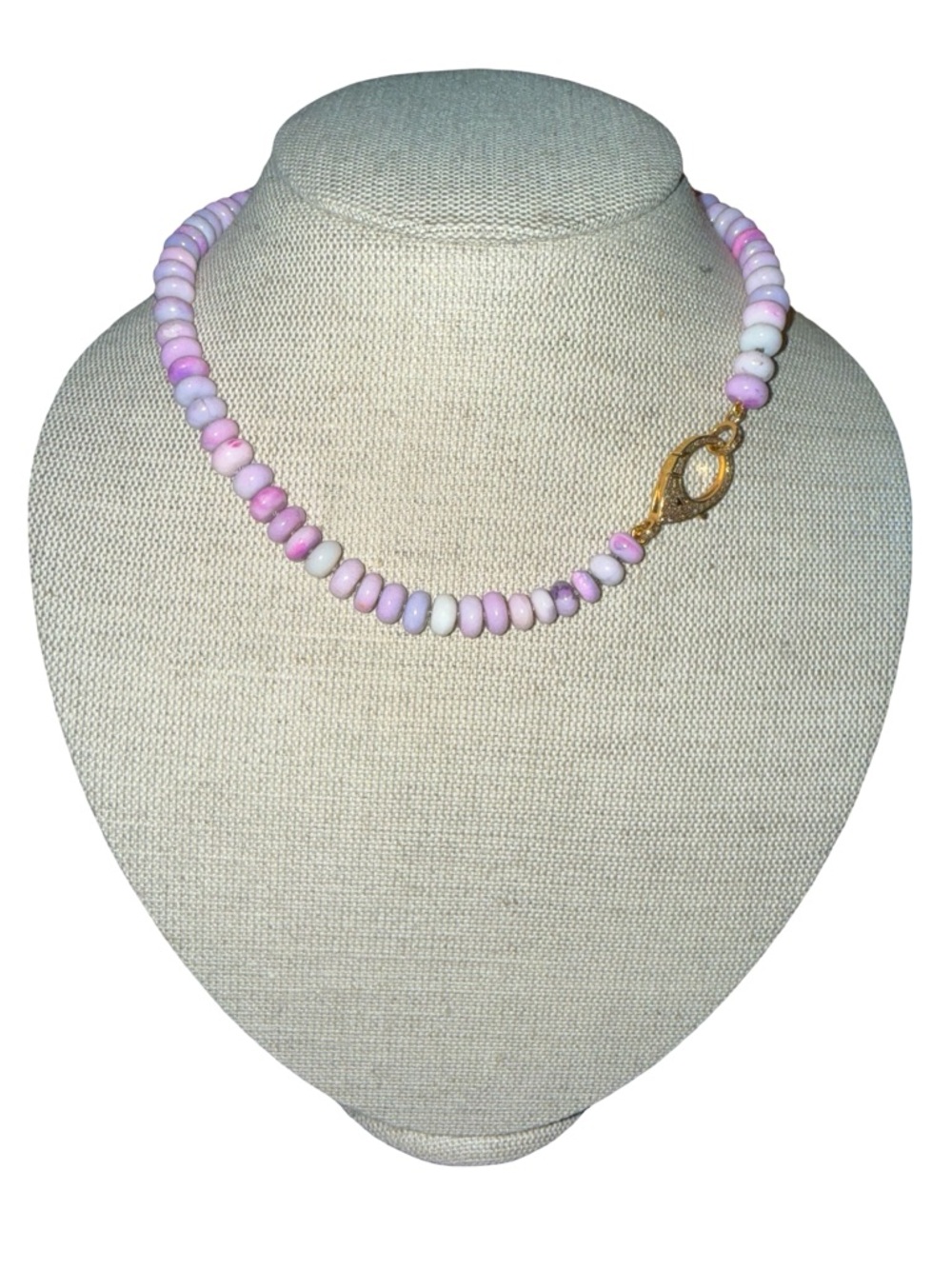 The Woods Fine Jewelry pink opal beaded necklace